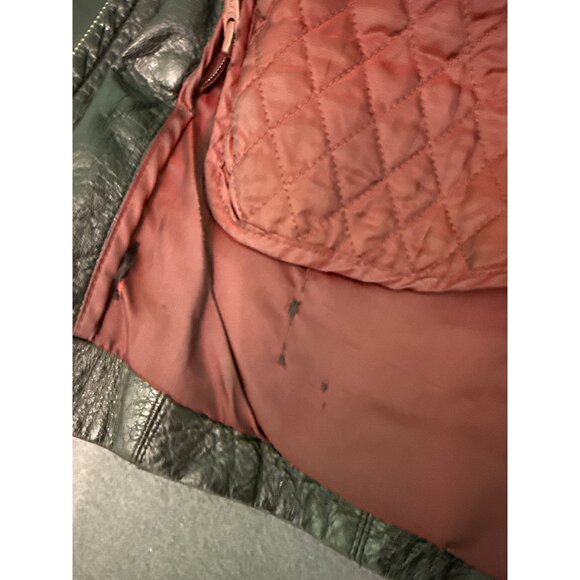 Wilsons Leather Black Jacket Thinsulate Ultra Insulation Quilted Lining Full Zip - Picture 6 of 9